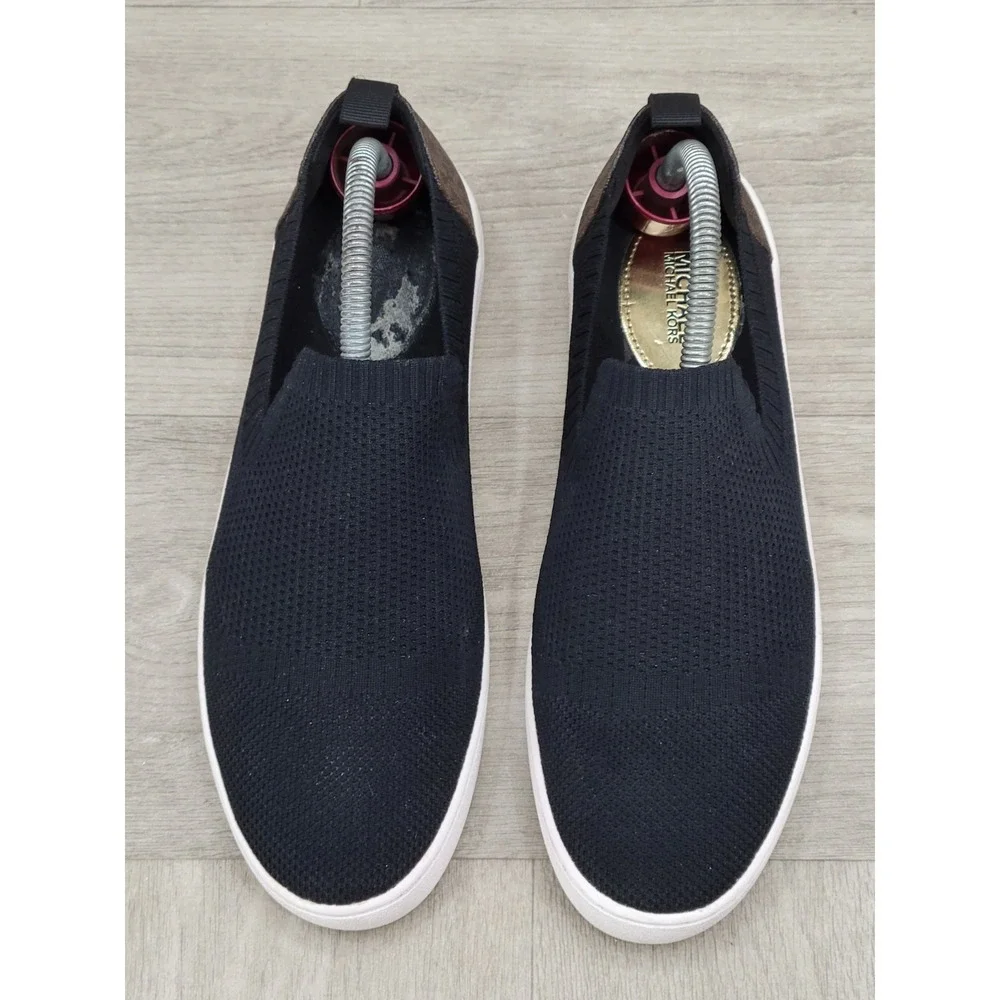 Michael Kors Juno Knit Slip On Met SF Stretch Knit  Women's Size 8.5 M Monogram